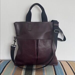 Coach Charles Leather Messenger Bag